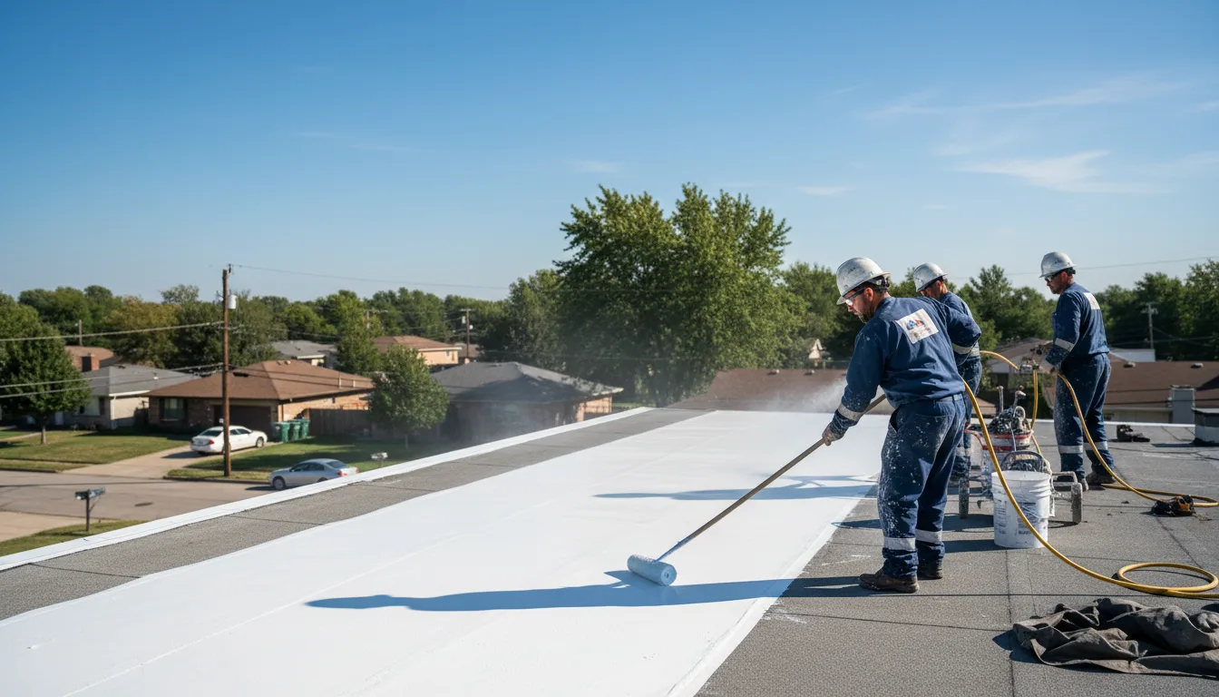 Commercial roof coating in New London, OH near me
